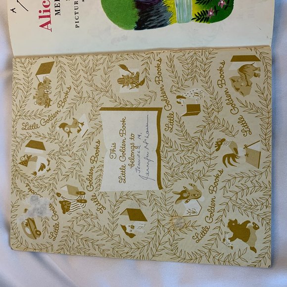 Vintage A Little Golden Book Disney's Alice in Wonderland Meets the White Rabbit - Picture 7 of 8